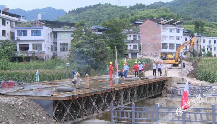 温泉段车口桥启动重建工程 临时便道桥预计明日通车|半岛官方下载地址(图3)