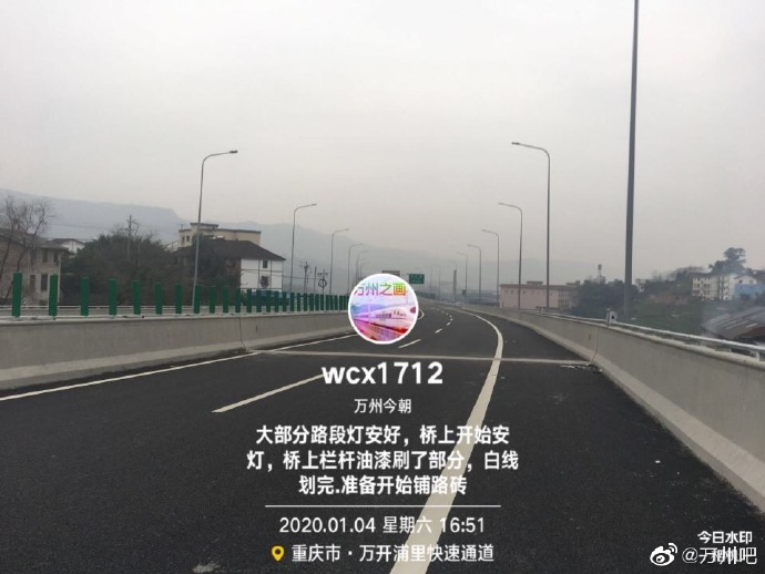 ag九游会官网登录|期待通车！万开浦里快速通道，正在进行最后的路灯安装和划线工作(图5)